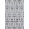 10' X 14' Light Taupe And Blue Striped Washable Area Rug With UV Protection