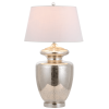 31" Silver Novelty Table Lamp With Drum Shade
