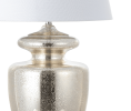 31" Silver Novelty Table Lamp With Drum Shade