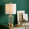 20" Gold Novelty Table Lamp With Globe Shade
