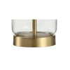 20" Gold Novelty Table Lamp With Globe Shade