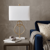 26" White Novelty Table Lamp With Shade