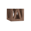 22" Brown Table Lamp With Drum Shade