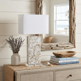 29" Clear Novelty Table Lamp With Shade
