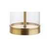 29" Gold Table Lamp With Drum Shade