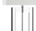 26" Clear Novelty Table Lamp With Drum Shade