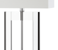 26" Clear Novelty Table Lamp With Drum Shade