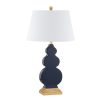 29" Gold Novelty Table Lamp With Drum Shade