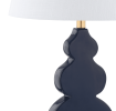 29" Gold Novelty Table Lamp With Drum Shade