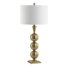 33" Gold Novelty Table Lamp With Drum Shade