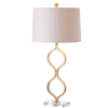 32" Clear Novelty Table Lamp With Drum Shade