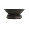 26" Dark Gray Novelty Table Lamp With Drum Shade