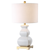 26" Gold Novelty Table Lamp With Globe Shade