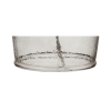 26" Clear Urn Table Lamp With Drum Shade