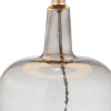26" Clear Urn Table Lamp With Drum Shade