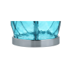 27" Silver Table Lamp With Drum Shade