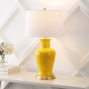 29" Gold Urn Bedside Lamp With Empire Shade