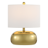 20" Clear Round Table Lamp With Novelty Shade
