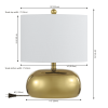 20" Clear Round Table Lamp With Novelty Shade