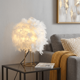 16" Gold Novelty Table Lamp LED