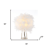 16" Gold Novelty Table Lamp LED