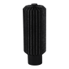 16" Black Geometric Table Lamp LED With Cylinder Shade