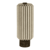 16" Natural Geometric Bedside Lamp With Cylinder Shade