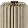16" Natural Geometric Bedside Lamp With Cylinder Shade