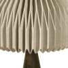 16" Natural Geometric Table Lamp LED With Dome Shade