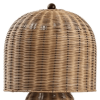 23" Clear Round Table Lamp With Globe Shade