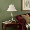 28" Beige Antlers Table Lamp With Bell Shade