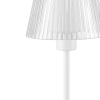 13" White USB Table Lamp With Empire Shade