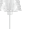 13" White USB Table Lamp With Empire Shade