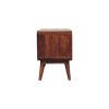 Wood Enclosed Open Storage TV Stand