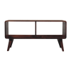 Wood Enclosed Open Storage TV Stand