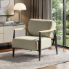 UpholsteCushion Wood Arm Chair