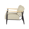 UpholsteCushion Wood Arm Chair
