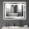 36" Lighted Frameless Bathroom Vanity Mirror
