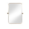 36" Gold Metal Framed Bathroom Vanity Mirror