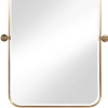 36" Gold Metal Framed Bathroom Vanity Mirror