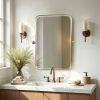 36" Gold Metal Framed Bathroom Vanity Mirror