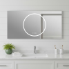 24" Silver Lighted Frameless Bathroom Vanity Mirror