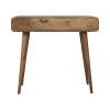 35" Brown Solid Wood Writing Desk