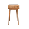 35" Brown Solid Wood Writing Desk