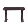 47" Espresso Wood X-Shape Writing Desk