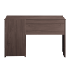 48" Espresso Wood Writing Desk With Two Drawers