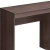 48" Espresso Wood Writing Desk With Two Drawers