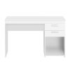 48" White Wood Writing Desk With Two Drawers