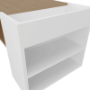 36" Beige Wood Fireplace Entertainment Center