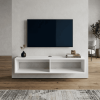 48" White Wood Fireplace Entertainment Center